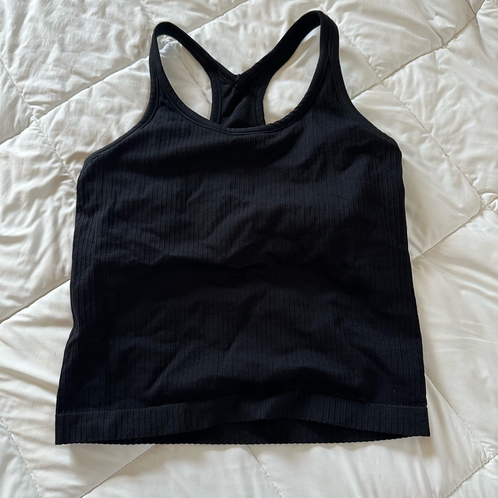 SHEIN Classic Black Racerback Tank Top